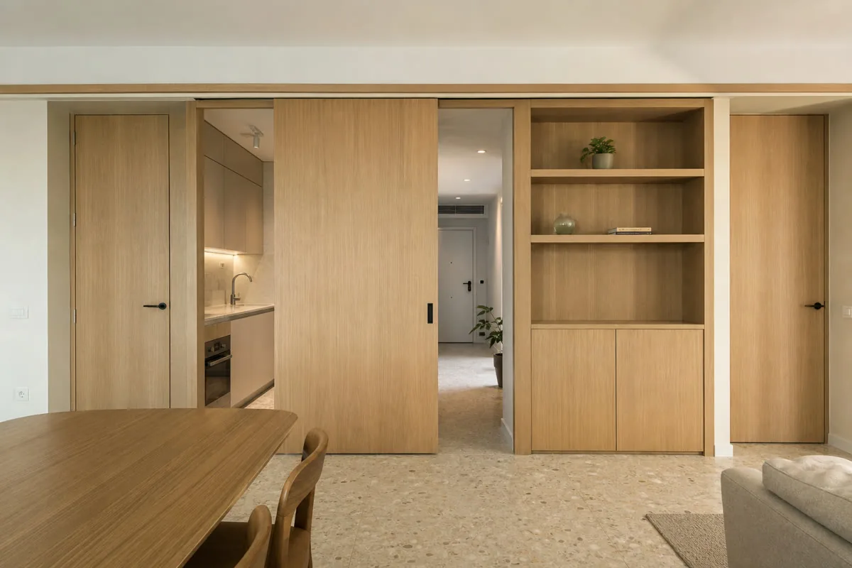 Visualización orientativa de puertas enrasadas y de marco oculto en Alicante